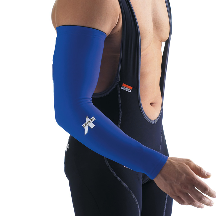 Blue Arm Warmers