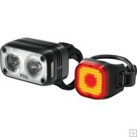 Knog Blinder Road 400 Front and Mini Square Rear Light  Knog Blinder Road 400 Front and Mini Square Rear Light