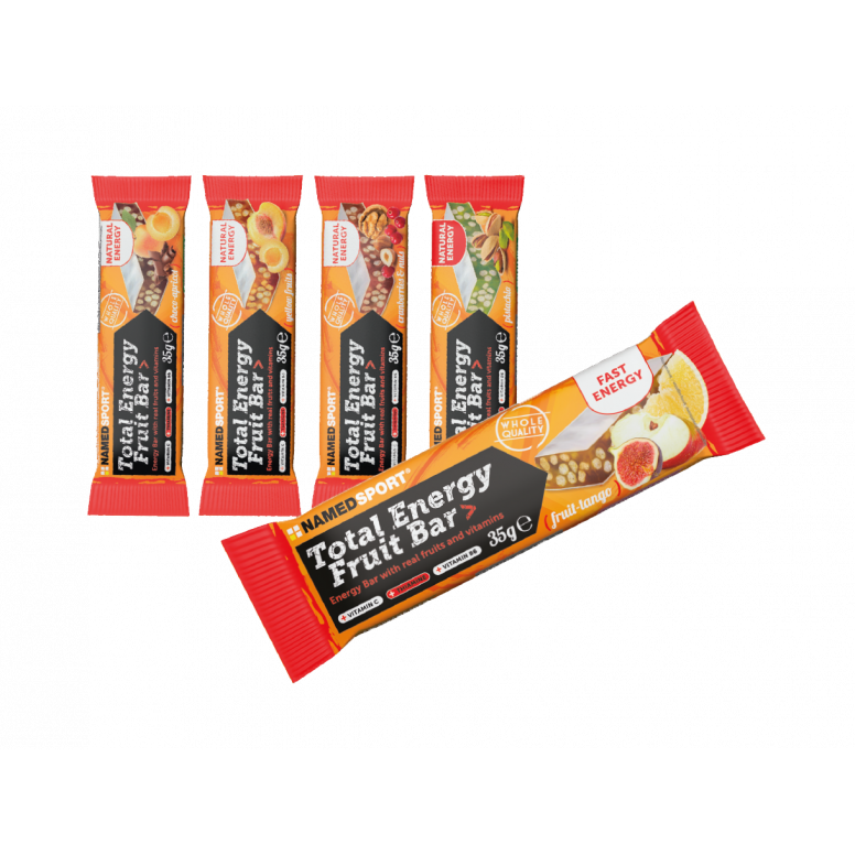 NamedSport Total Energy Fruit Bar Box of 25